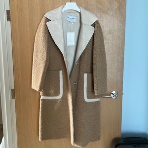 Petite Studio Sienna Reversible Coat - Camel & Ivory